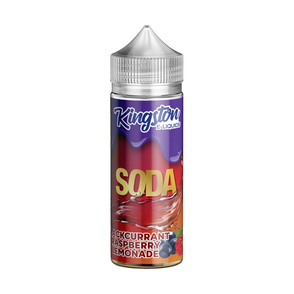 Blackcurrant Raspberry Lemonade Kingston Soda Shortfill E-liquids 100ml