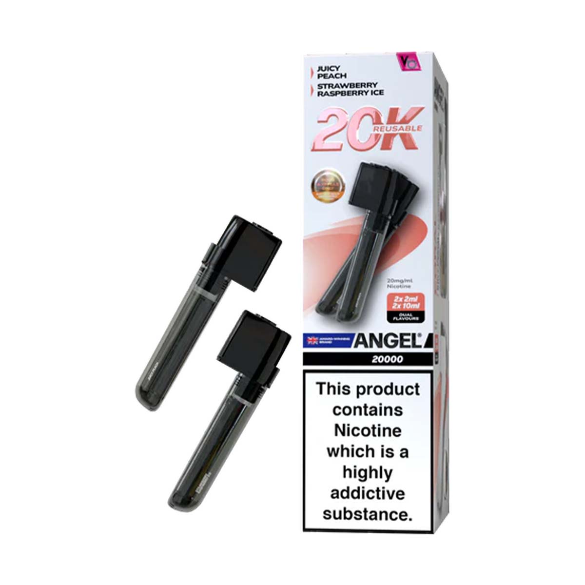 Vape Bars Angel 20K Prefilled Pods + Refill Container