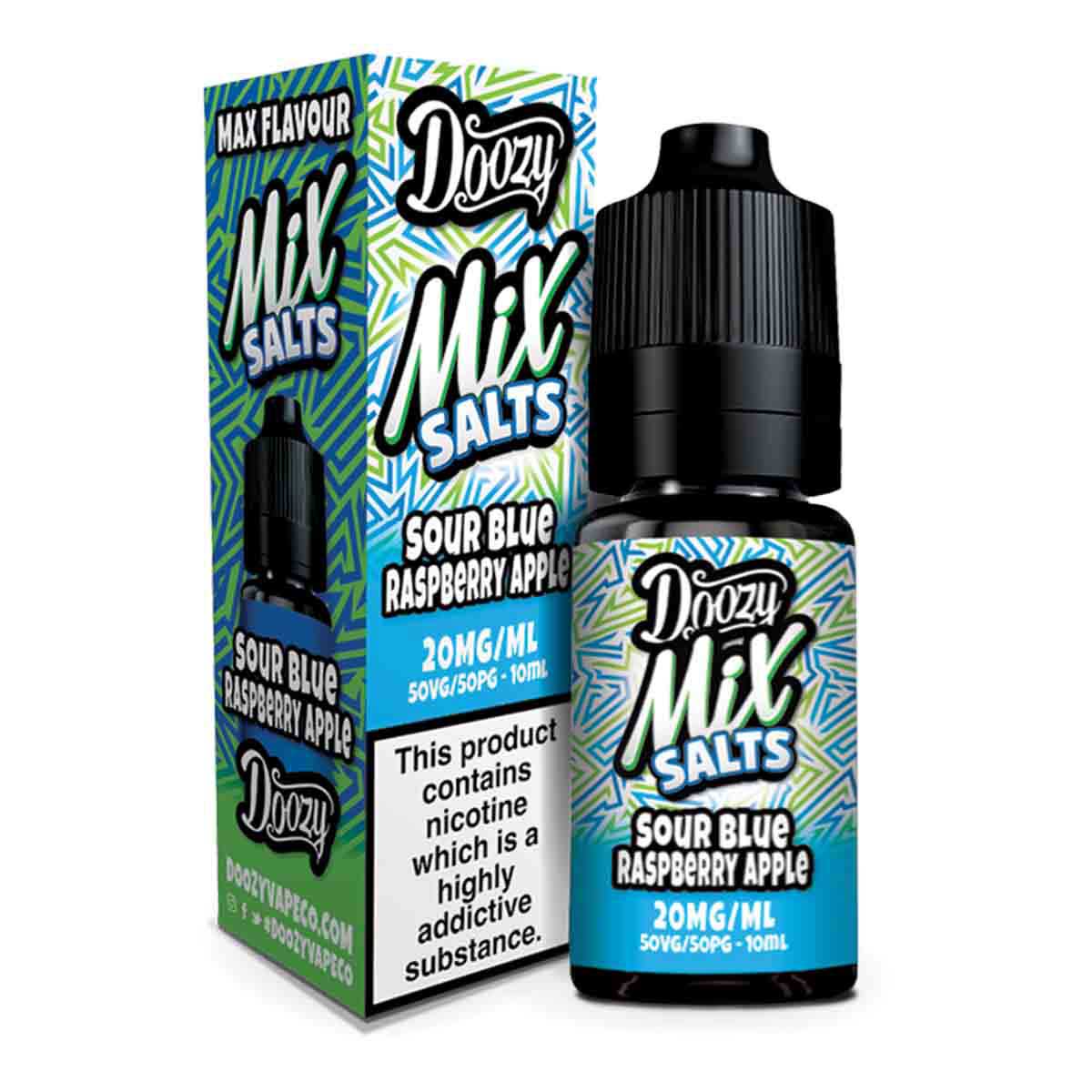Sour Blue Raspberry Apple Doozy Mix Salts nic salts 10ml/20mg