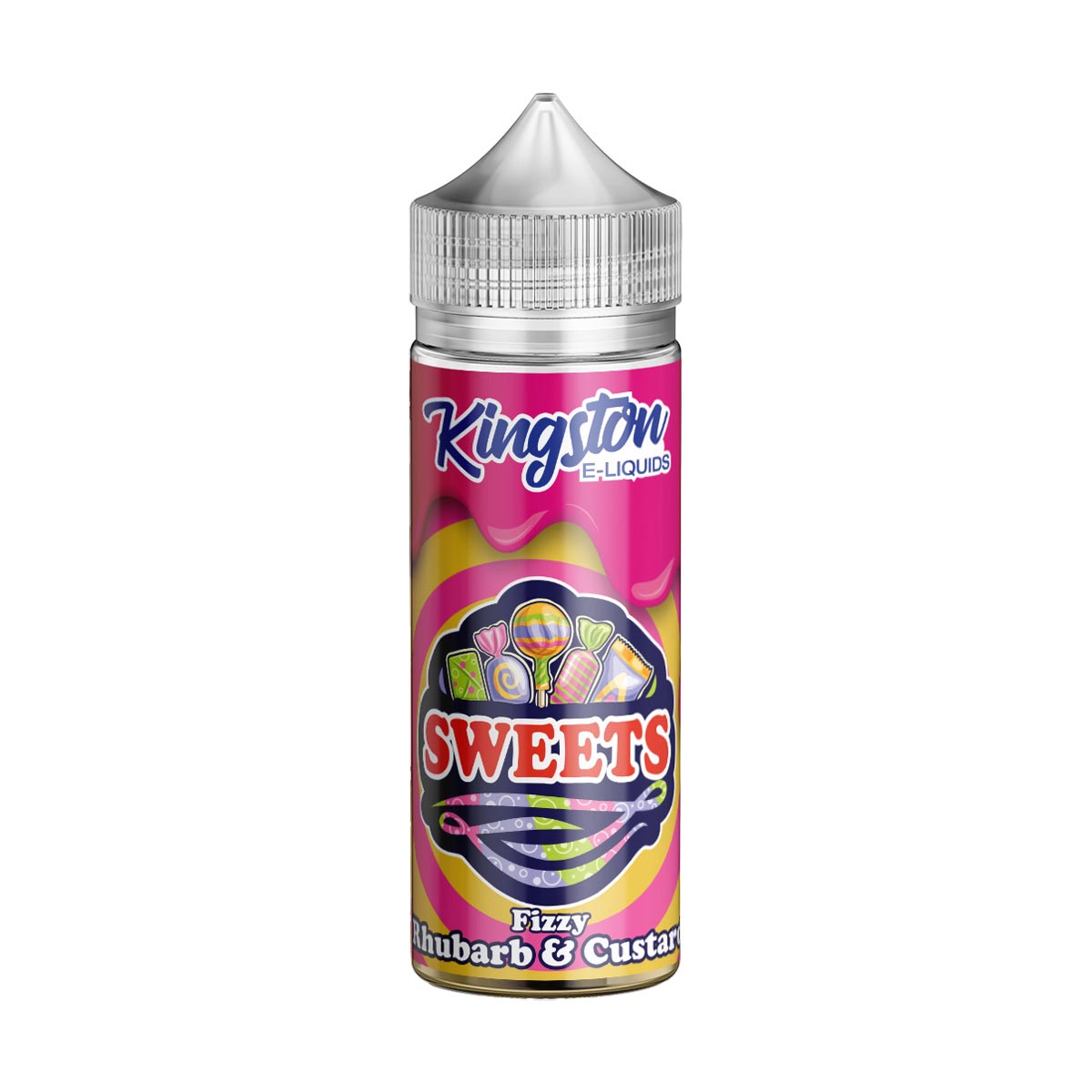 Fizzy Rhubarb & Custard Kingston Sweets Shortfill E-liquids 100ml