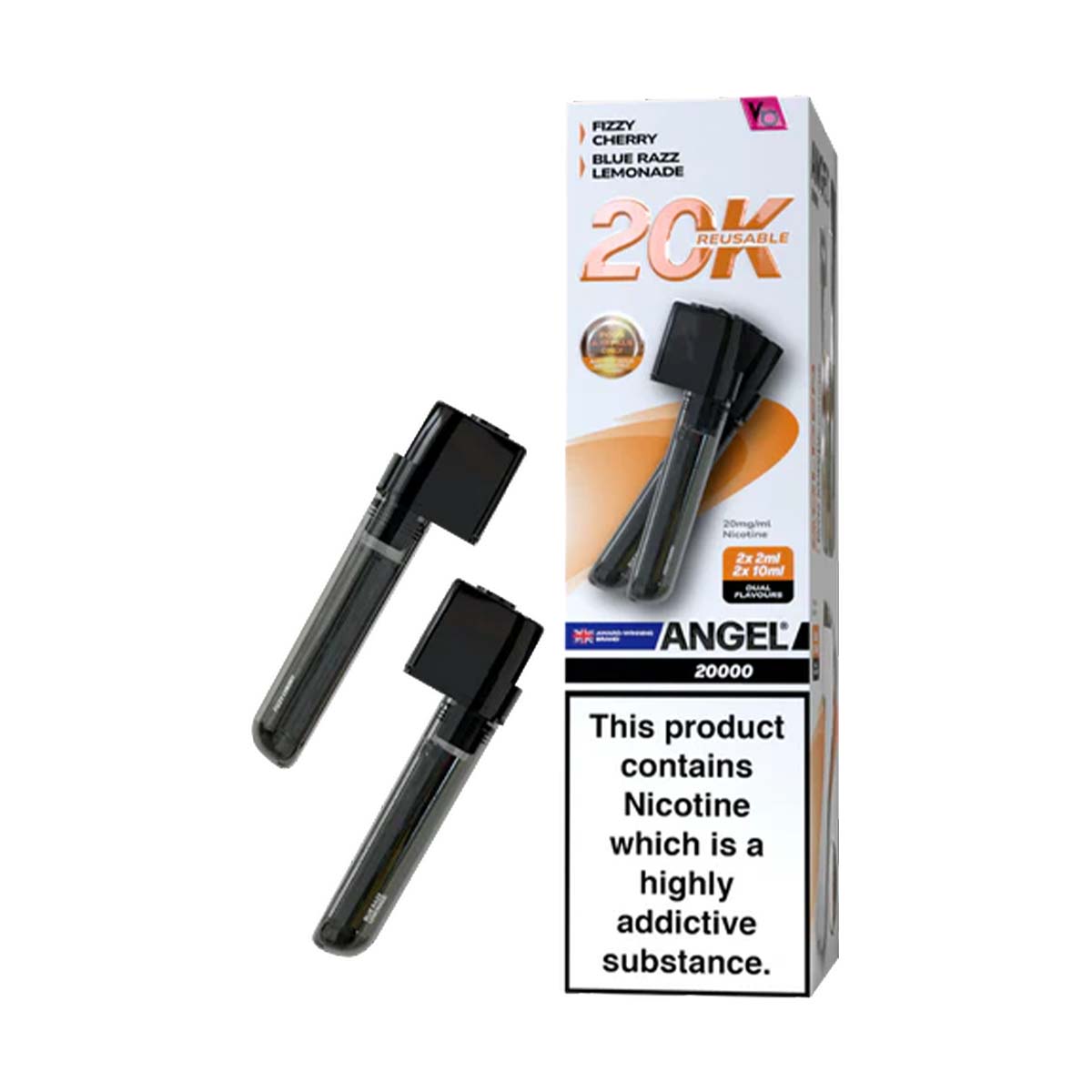 Vape Bars Angel 20K Prefilled Pods + Refill Container