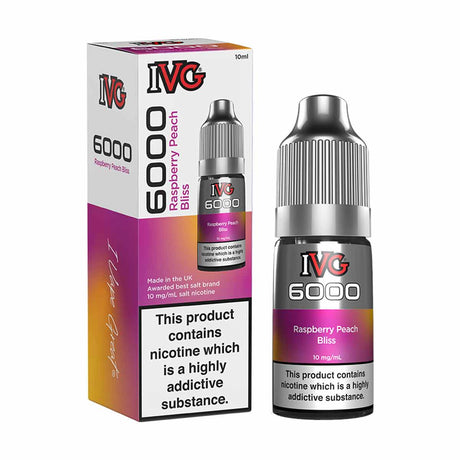 Raspberry Peach Bliss ivg nic salts 10mg