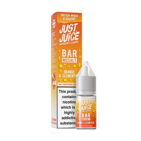 Orange Clemetine Just juice bar vape nic salts 20mg