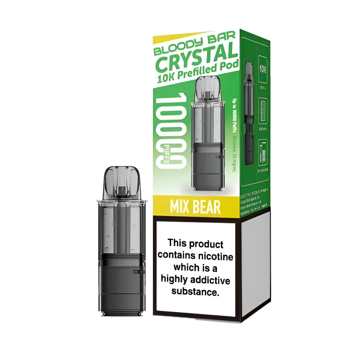 Bloody Bar Crystal 10K Prefilled Pod + Refill Container