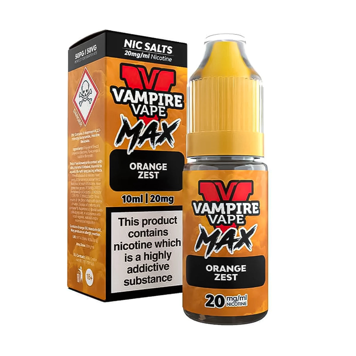 Orange Zest Vampire Vape MAX Nic Salt E-Liquid