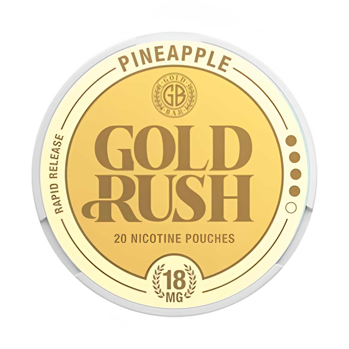Pineapple Gold Bar Gold Rush Nicotine Pouches