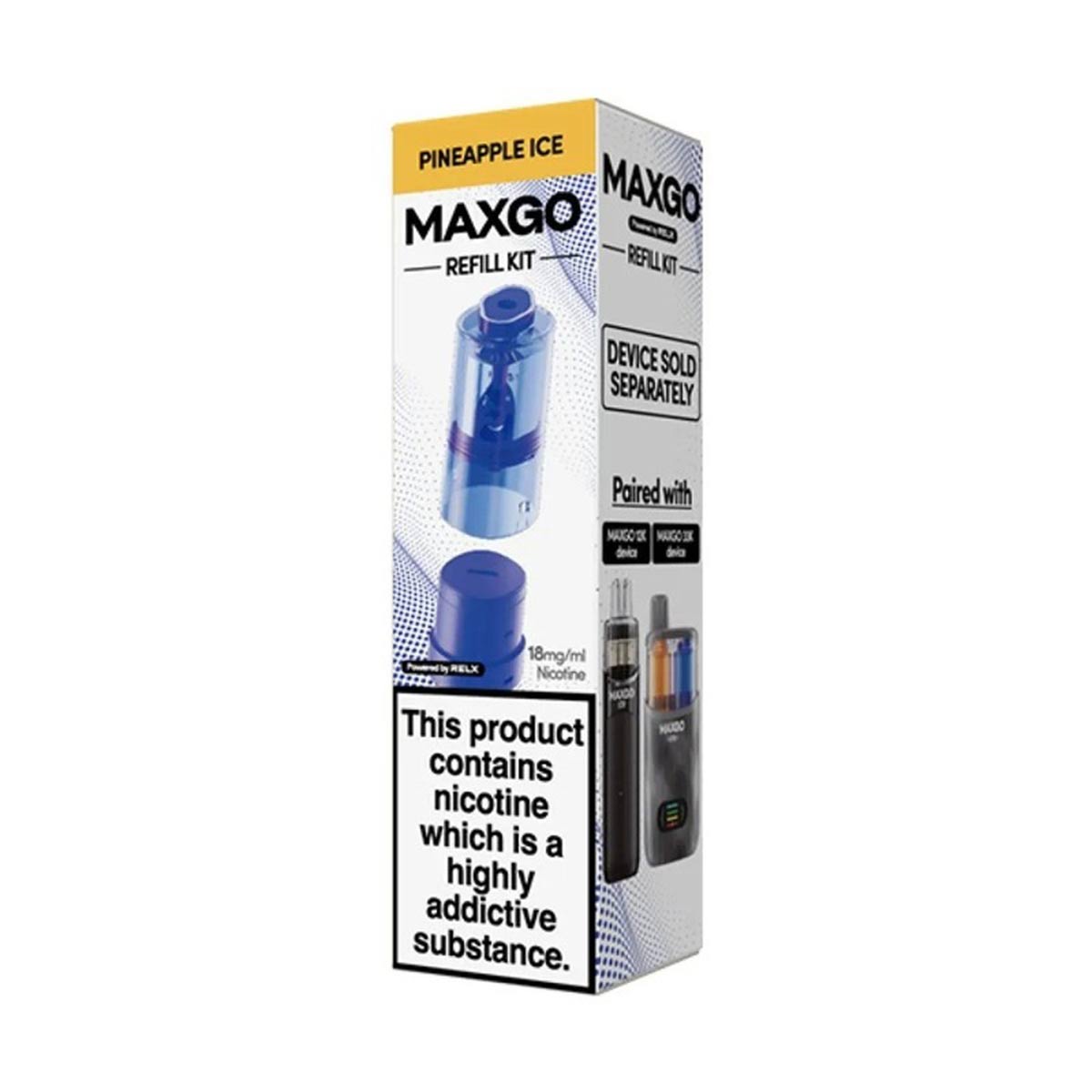Relx MaxGo Combo Prefilled Pods + Refill Container