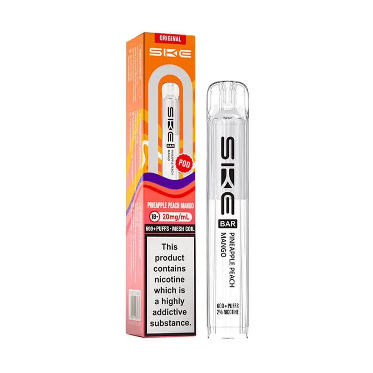SKE Bar 600 Prefilled Pods