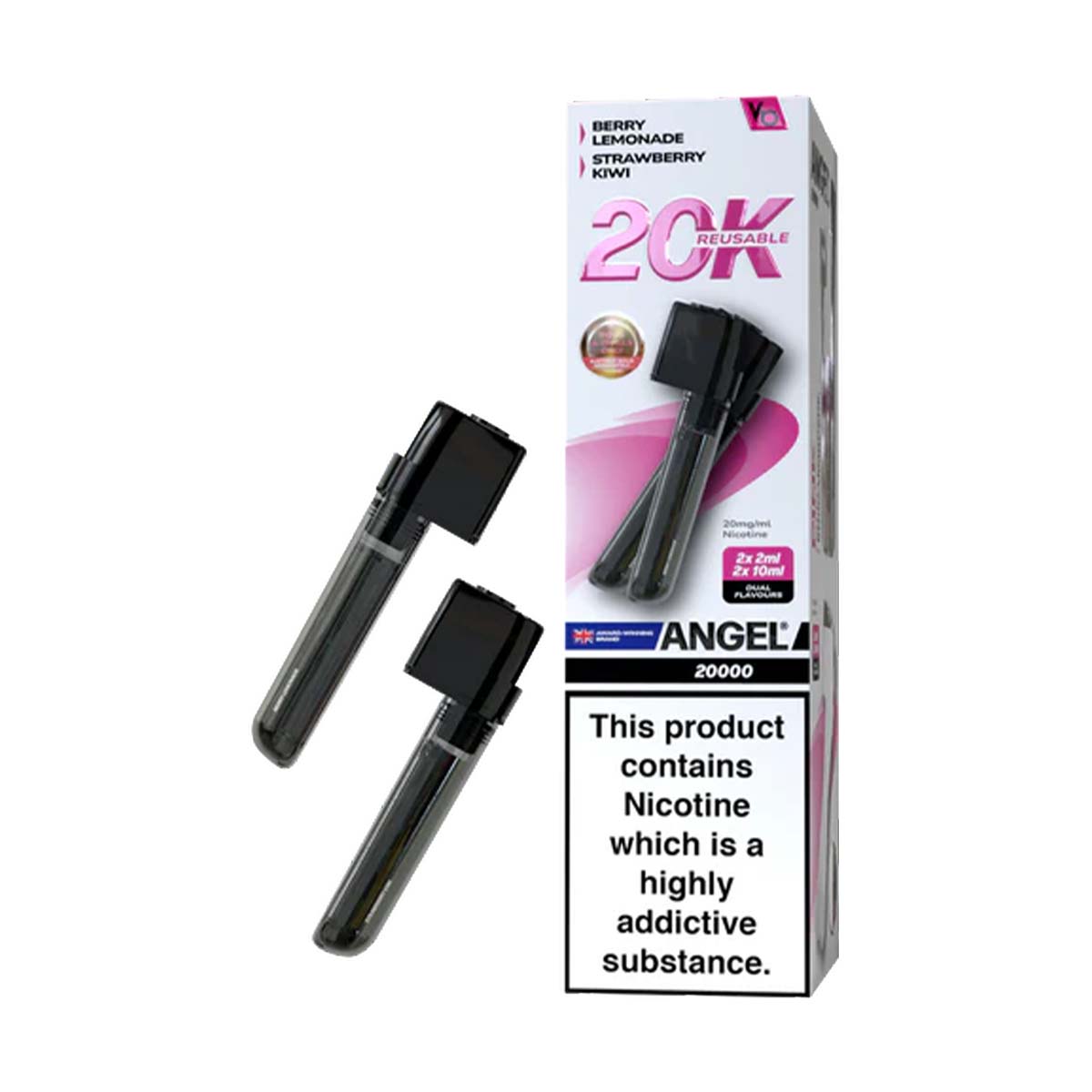 Vape Bars Angel 20K Prefilled Pods + Refill Container