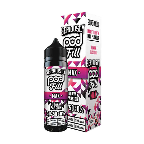 Guava Passion 50/50 Seriously Pod Fill Max shortfill e liquid