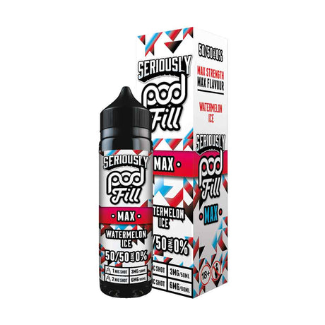 Watermelon Ice 50/50 Seriously Pod Fill Max shortfill e liquid
