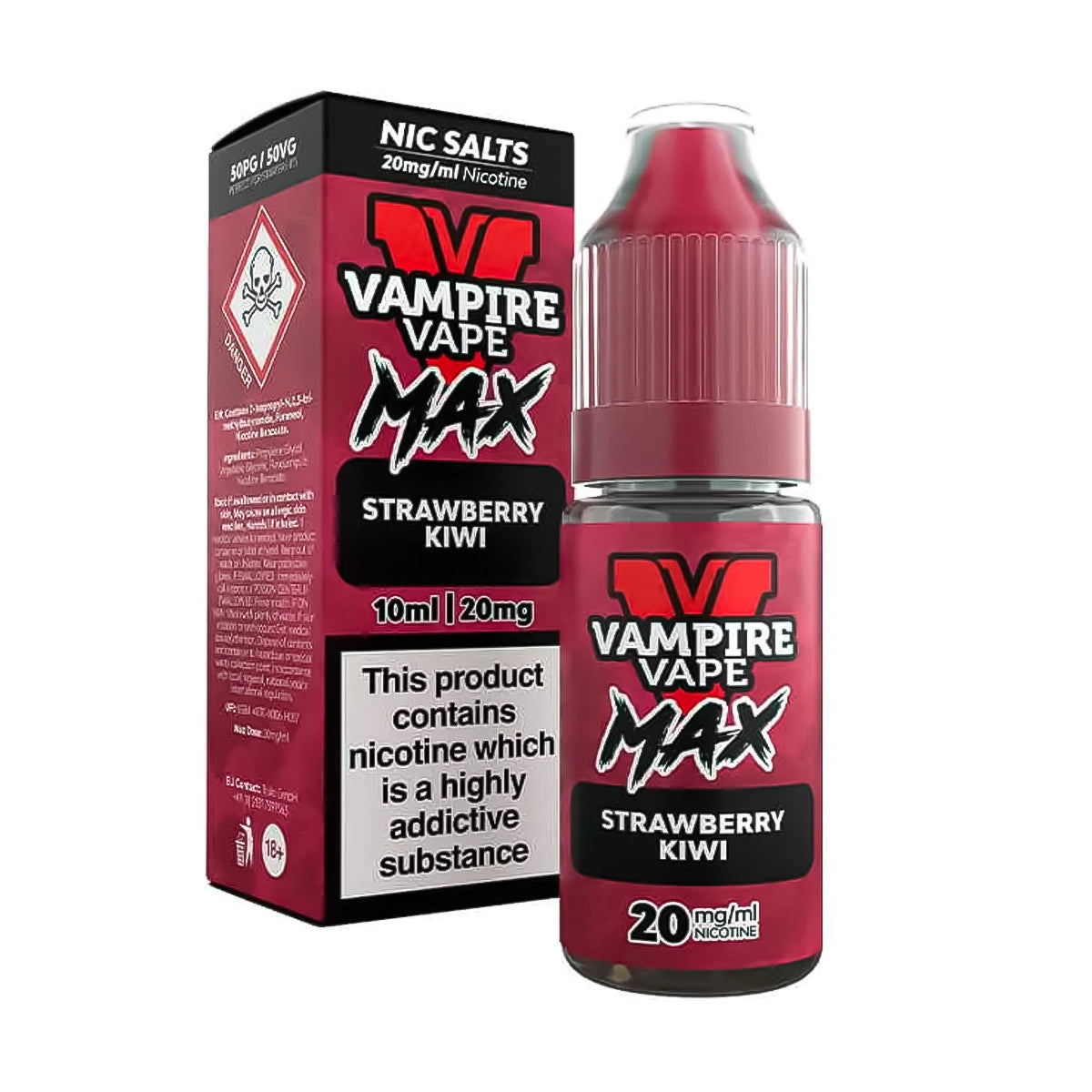Strawberry Kiwi Vampire Vape MAX Nic Salt E-Liquid