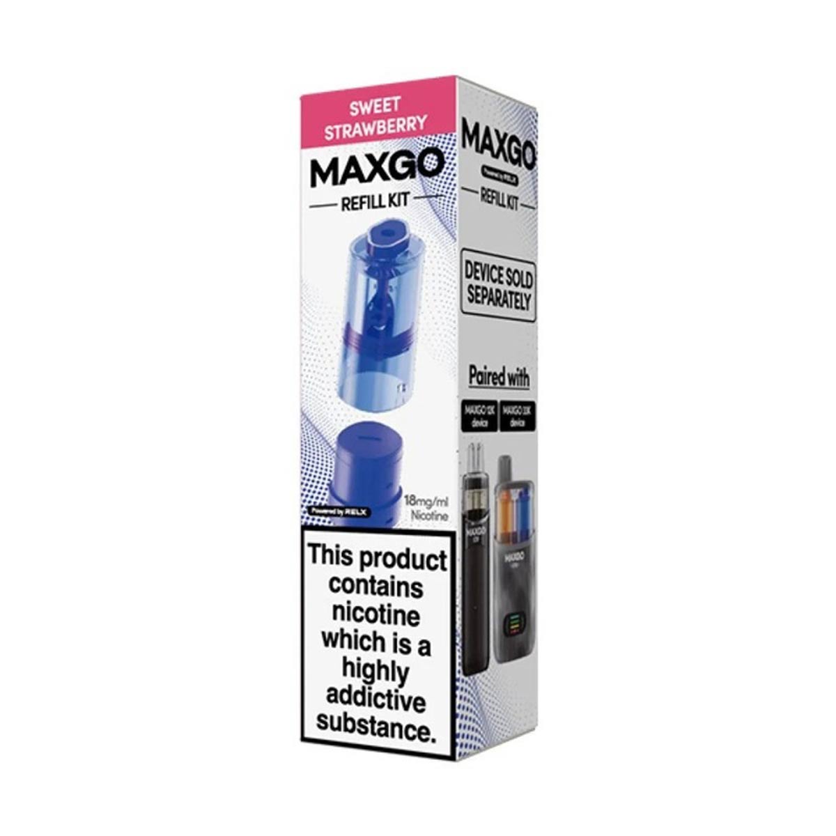 Relx MaxGo Combo Prefilled Pods + Refill Container