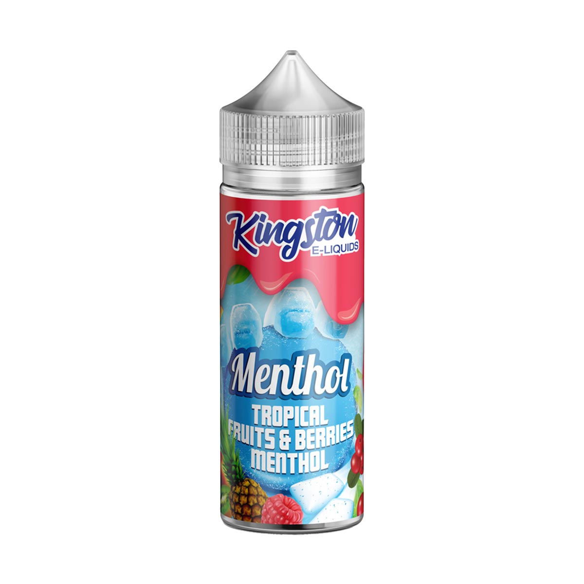 Tropical Fruits & Berries Menthol Kingston Menthol Shortfill E-liquids 100ml