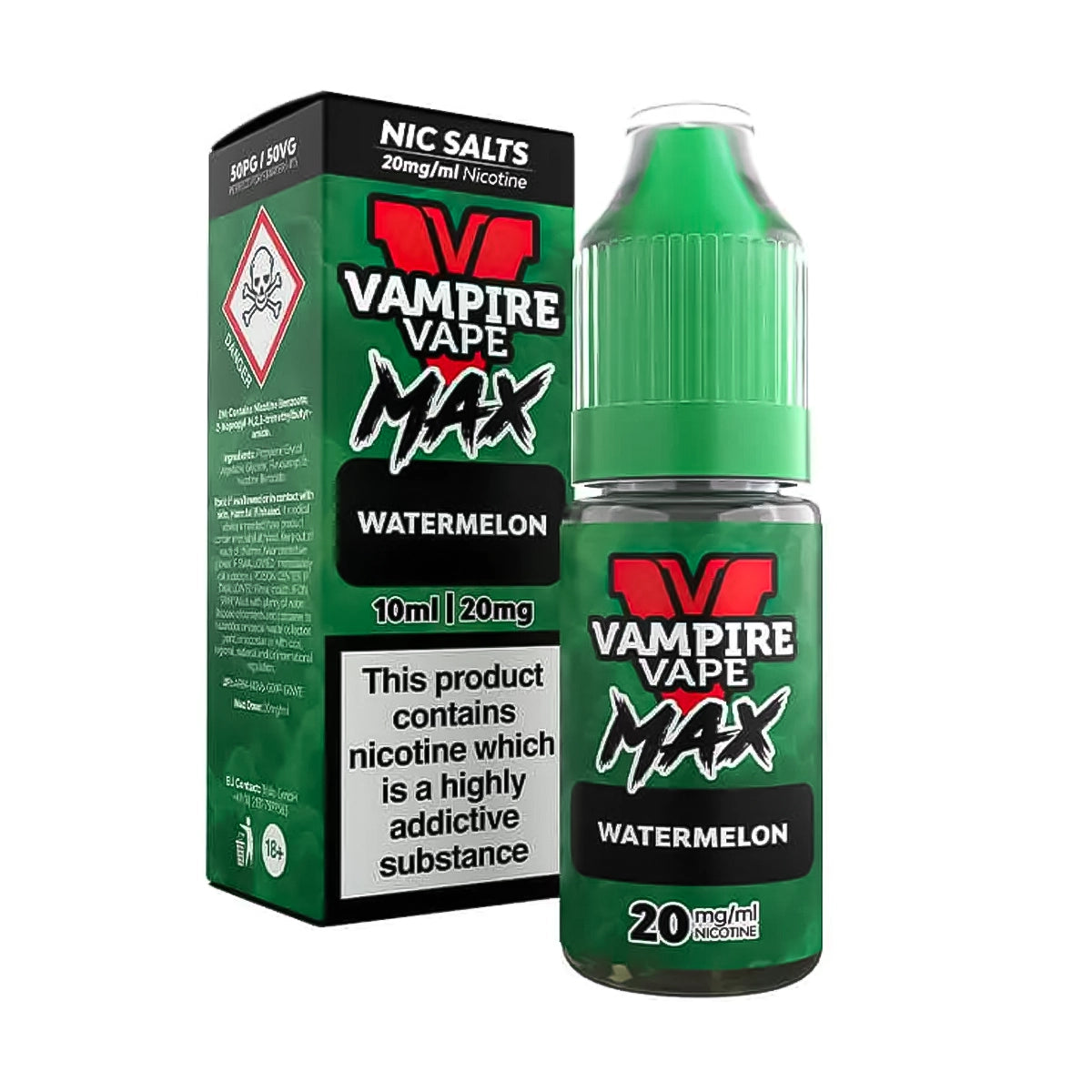 Watermelon Vampire Vape MAX Nic Salt E-Liquid