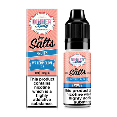 Watermelon Ice dinner lady Fruits nic salts 10ml
