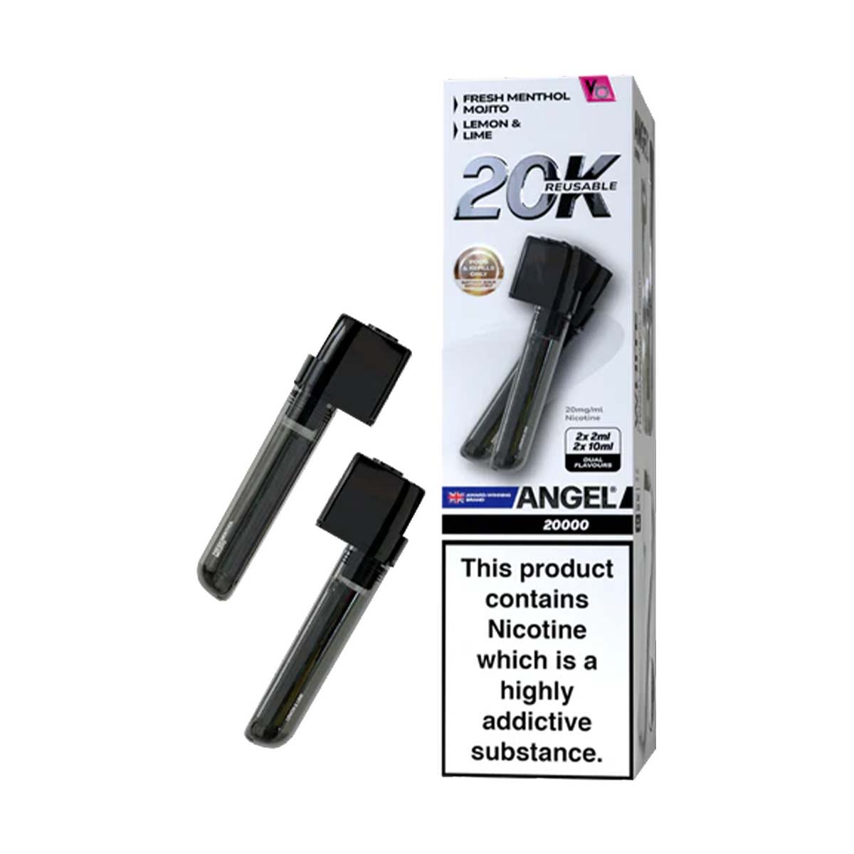 Vape Bars Angel 20K Prefilled Pods + Refill Container