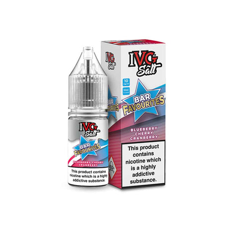 Blueberry Cherry Cranberry Bar Favourites ivg Salts nic salt 10ml