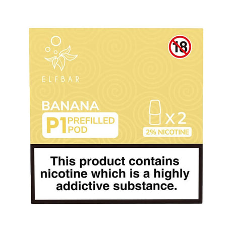 Banana elf bar Mate 500 pre filled pods P1