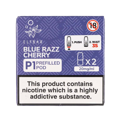 Blue Razz Cherry Ice elf bar Mate 500 pre filled pods P1