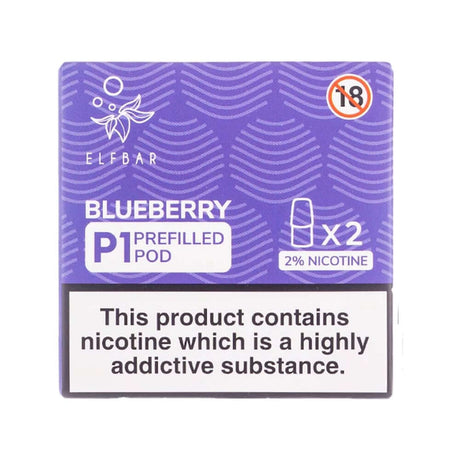 Blueberry elf bar Mate 500 pre filled pods P1