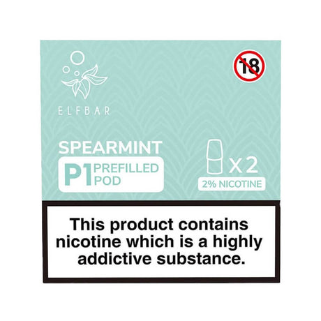 Spearmint elf bar Mate 500 pre filled pods P1