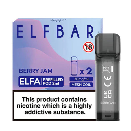 Berry Jam elf bar elfa pre filled vape pods