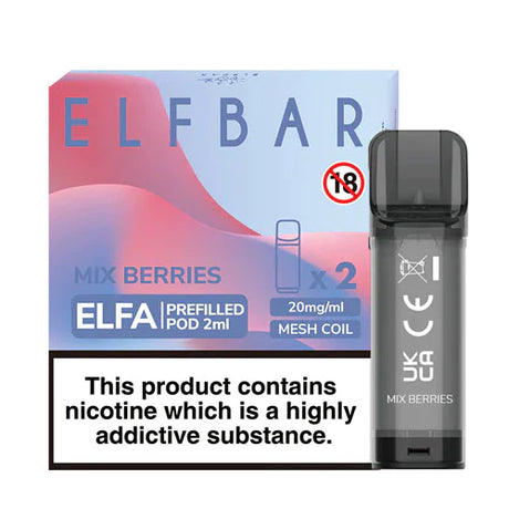 Mix Berries elf bar elfa pre filled vape pods