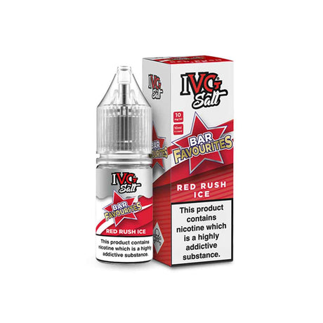 Red Rush Ice Bar Favourites ivg Salts nic salt 10ml