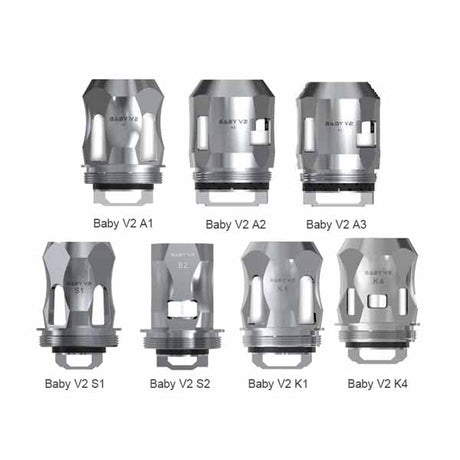 Smok V8 Baby V2 Species, R-Kiss TFV-Mini V2 Tank Replacement Coil Pack of 3