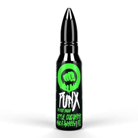 Apple, Cucumber, Mint and Aniseed Punx Riot Squad shortfill e liquid 50ml