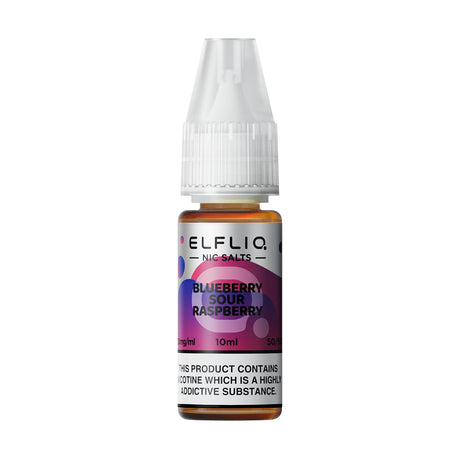 Blueberry Sour Raspberry elfliq elf bar nic salts 10mg