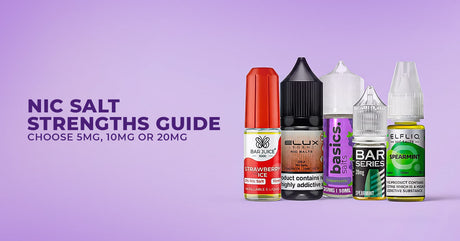 Nic Salt Strengths Guide: Choose 5mg, 10mg or 20mg