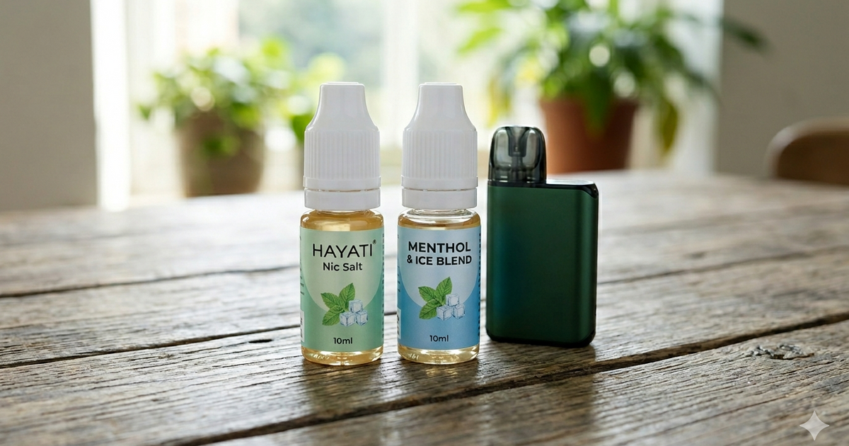 hayati fresh mint liquid FRESH MINT HAYATI PRO MAX E-LIQUID 100ML NO NICOTINE – Eco Smok Vape Store main image 0