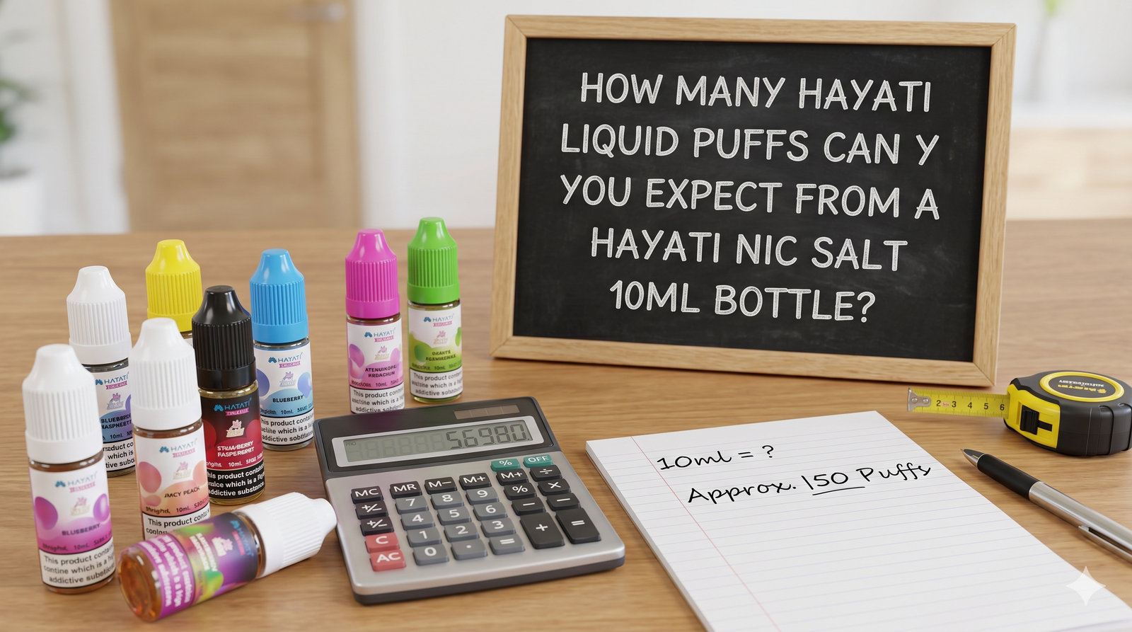 How Many Hayati Liquid Puffs Can You Expect From a Hayati Nic Salt 10ml Bottle?