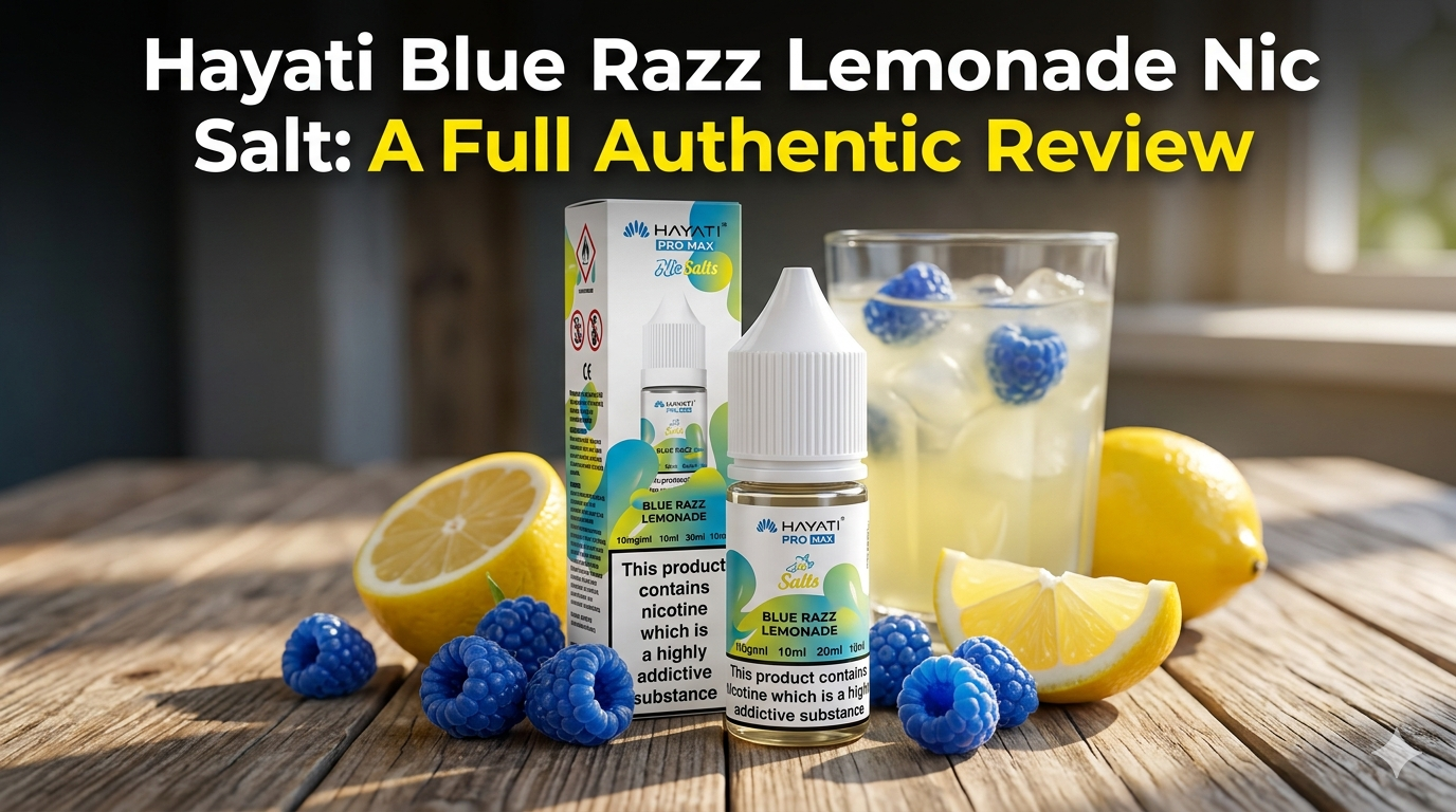 Hayati Blue Razz Lemonade Nic Salt: A Full Authentic Review