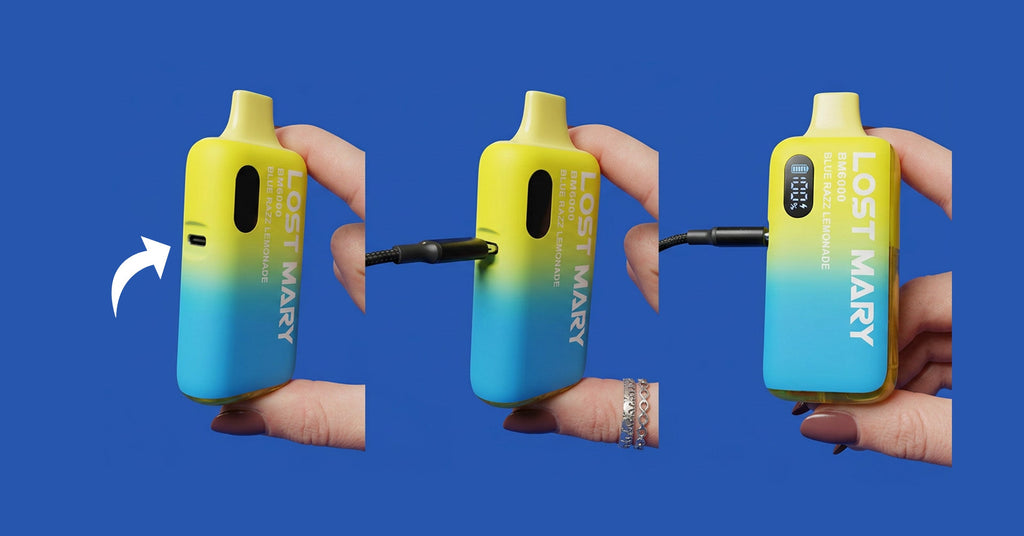lost mary bm6000 blue razz lemonade Lost Mary BM6000 Blue Razz Lemonade Prefilled Pod Kit main image 0