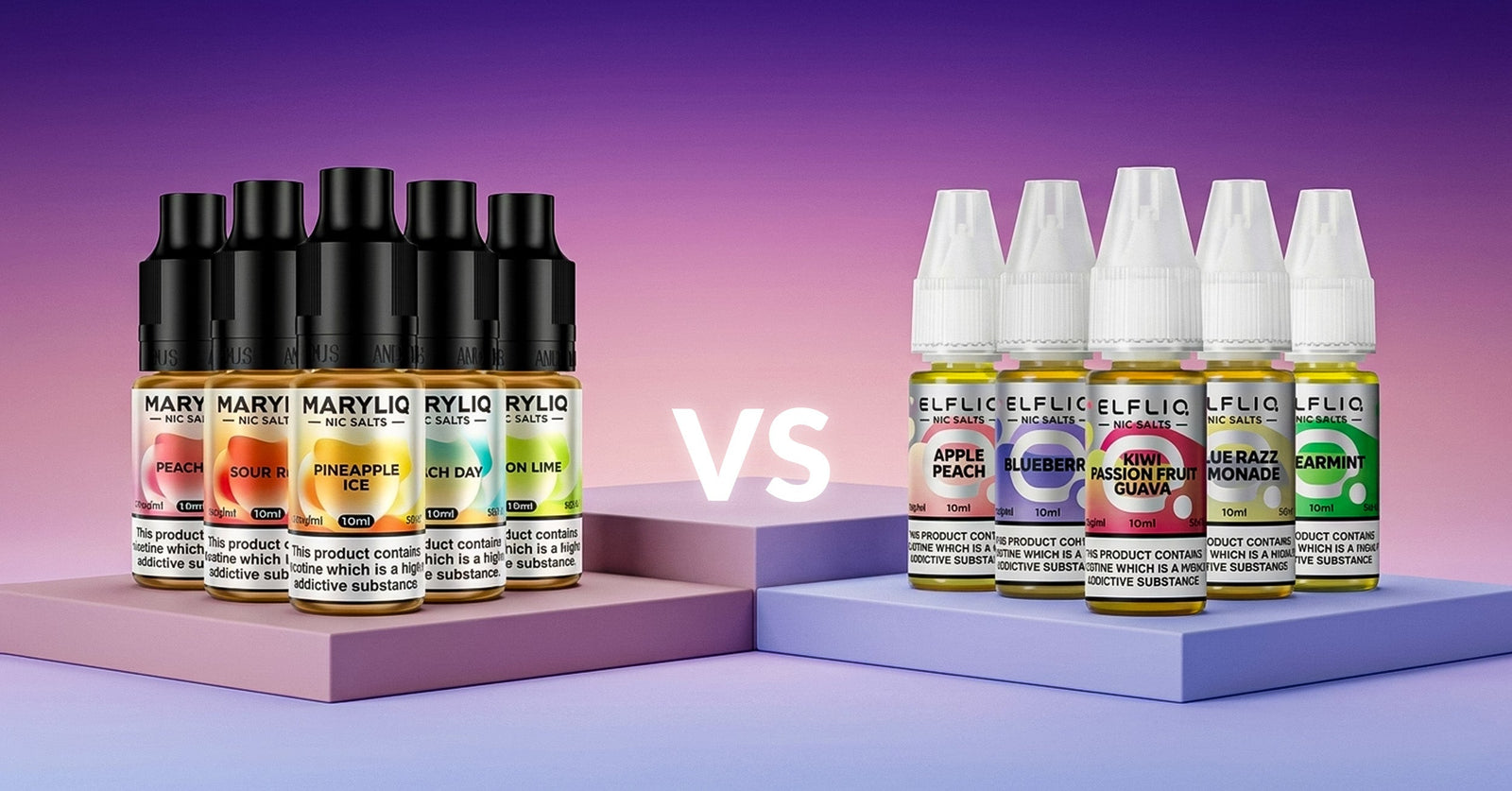 Flavor Showdown] Maryliq vs Elfliq Vape Brands