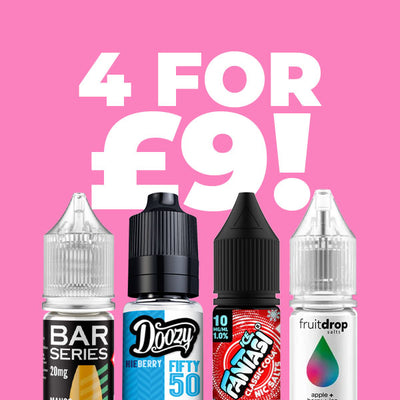 Mix & Match 4 For £9 Nicotine Salts