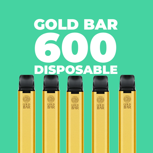 Gold Bar 600 Vape [3 for 10 | 33 Flavours] | Grey Haze UK | Grey Haze UK