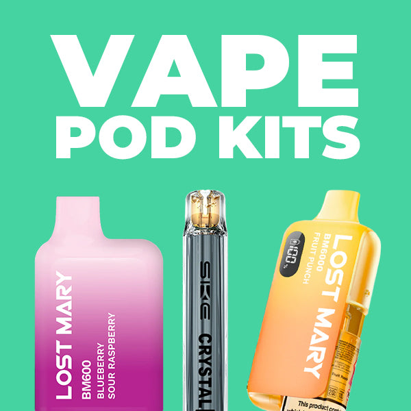 Vape Pod Kits UK — Refillable & Prefilled | From £4.99