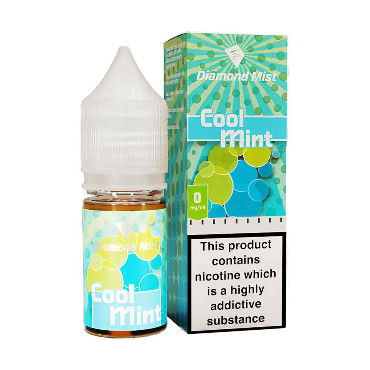 Cool Mint Diamond Mist 50/50 Nic Salt E-Liquid