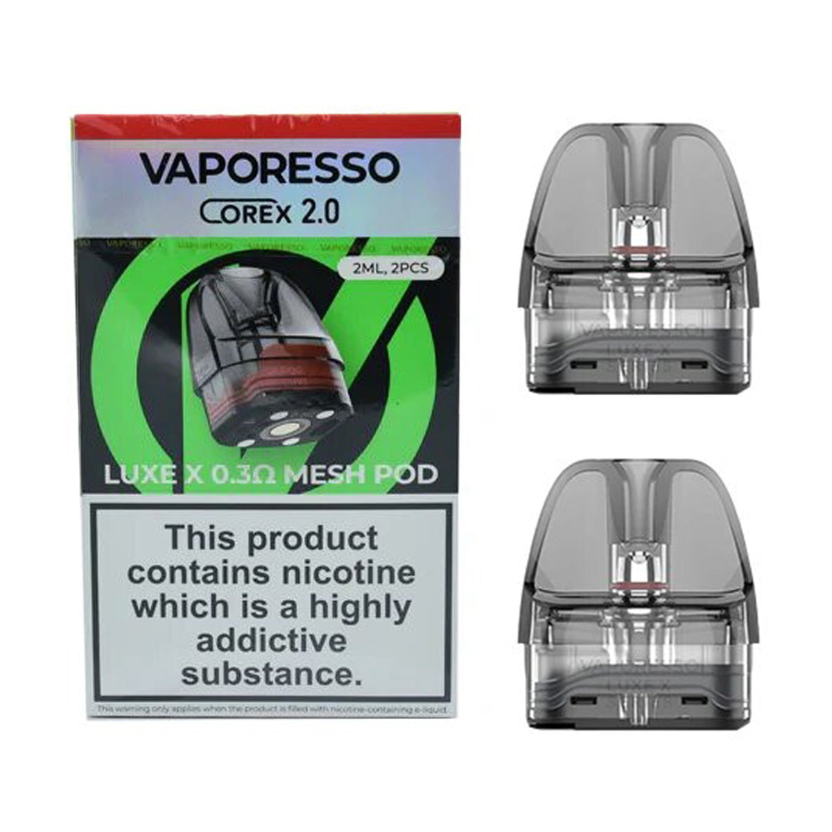 Vaporesso Luxe X Corex 2.0 2ml Replacement Mesh Pods - Pack of 2