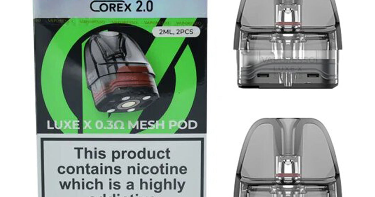 Vaporesso Luxe X Corex 2.0 2ml Replacement Pods - Pack of 2 | Grey Haze UK