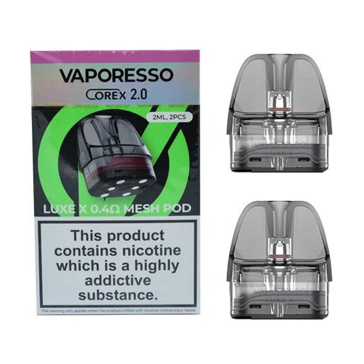 Vaporesso Luxe X Corex 2.0 2ml Replacement Mesh Pods - Pack of 2