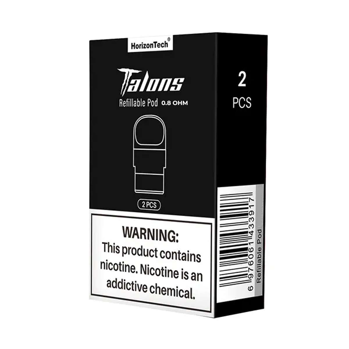 HorizonTech Talons Replacement 2ml Pods - 2 Pack | Grey Haze UK