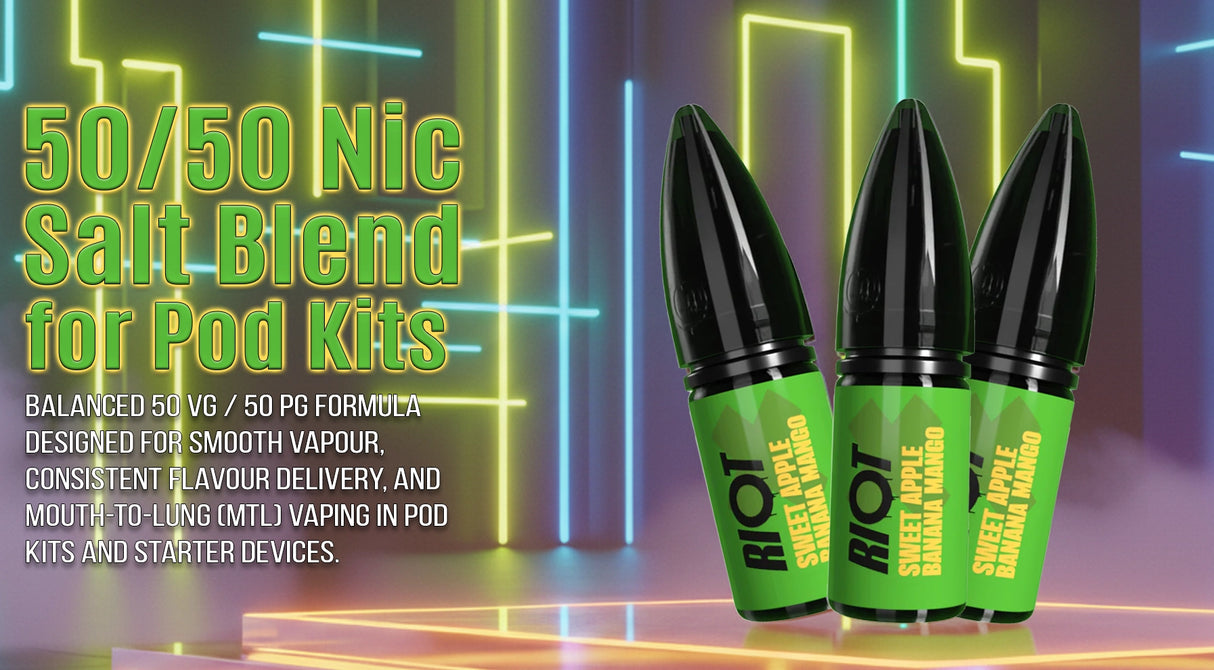 Sweet Apple Banana & Mango RIOT SQUAD Riot X Nic Salt E-Liquid