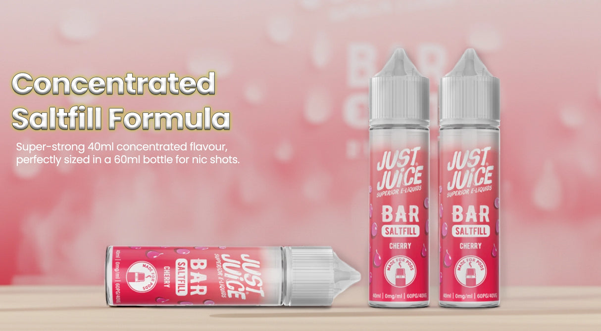 Cherry Just Juice Bar Saltfill Shortfill E-liquid 40ml