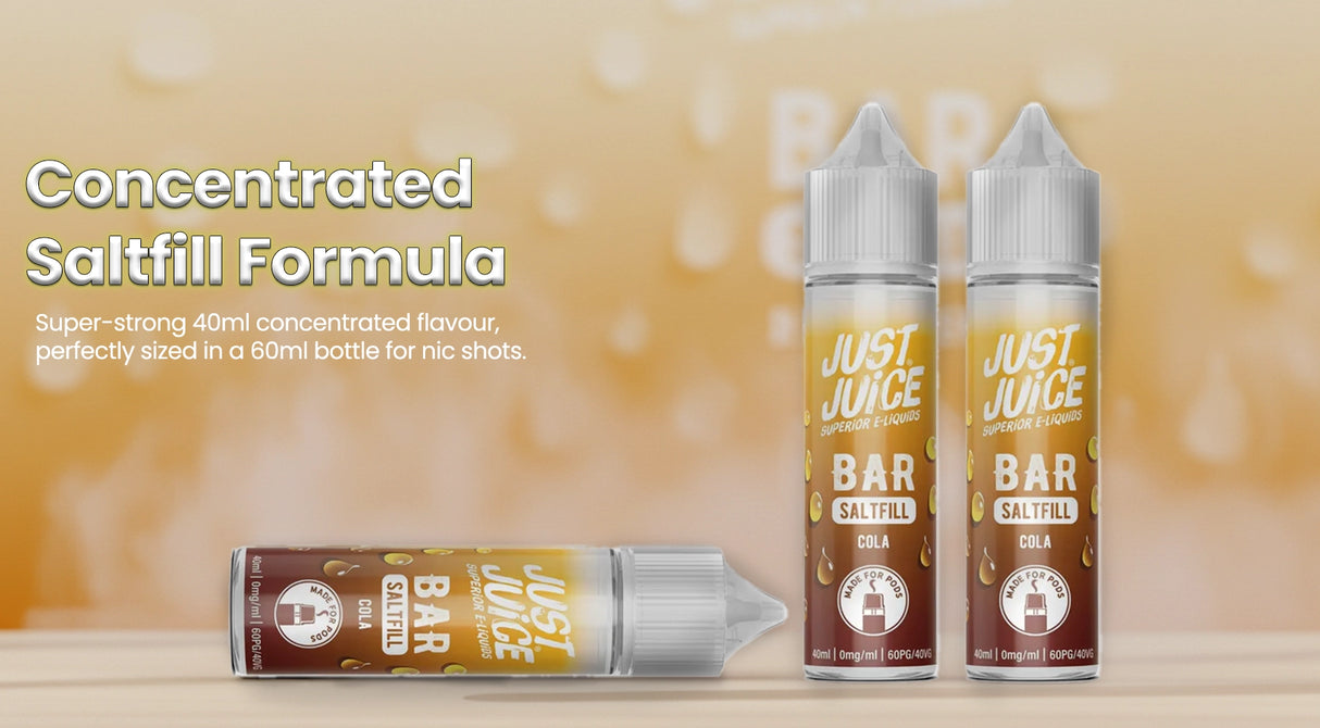Cola Just Juice Bar Saltfill Shortfill E-liquid 40ml