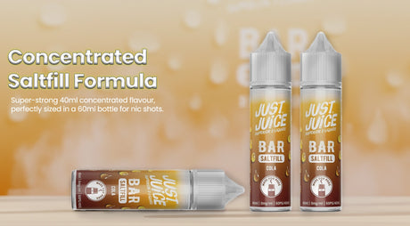 Cola Just Juice Bar Saltfill Shortfill E-liquid 40ml